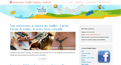 Desktop Screenshot of famillesrurales07.org